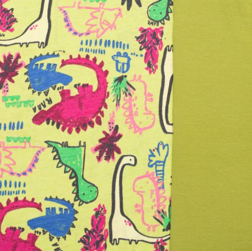 Трикотаж Кулирка Динозавры фото 3