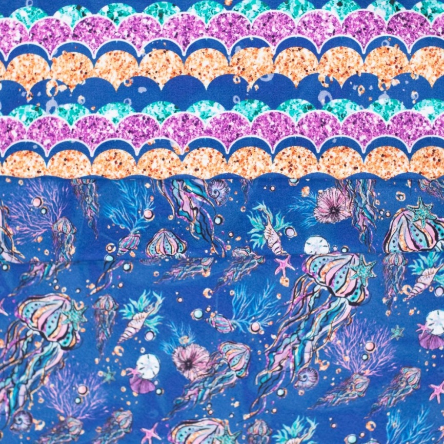 Трикотаж Футер 2-нитка Петля Море фото 4